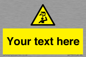 Custom warning overhead obstacle